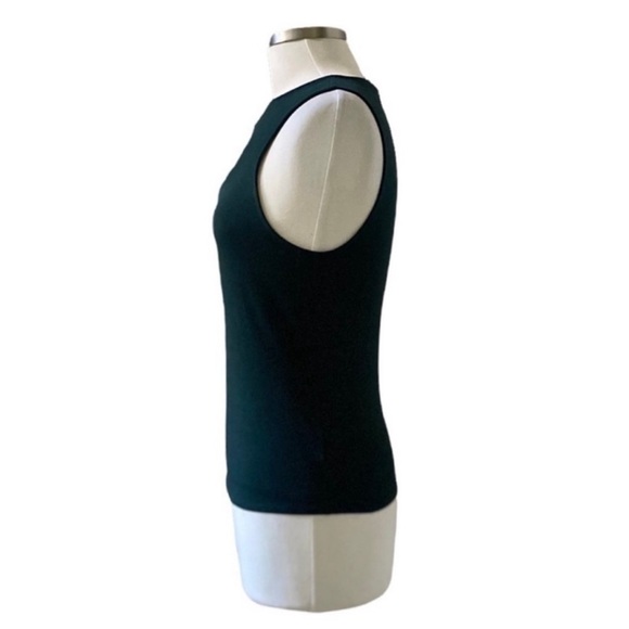 Express Forest Green Sleeveless Cutout Front Top Size Medium - Picture 6 of 8